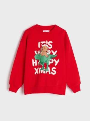 Zdjęcie produktu Sinsay - Bluza świąteczna - czerwony