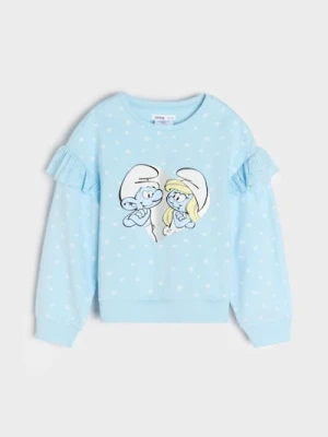 Sinsay - Bluza The Smurfs - niebieski
