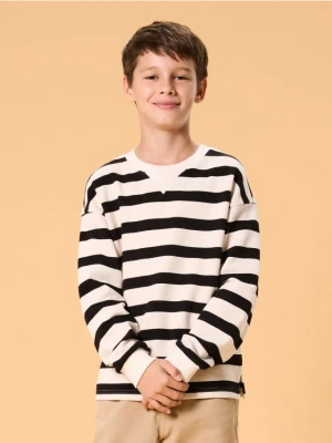 Sinsay - Bluza w paski - kremowy