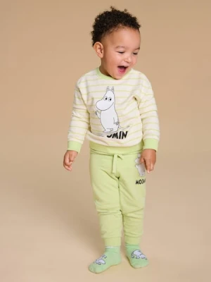 Sinsay - Bluza w paski The Moomins - kremowy