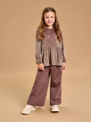 Sinsay - Bluza z baskinką w groszki - wielobarwny