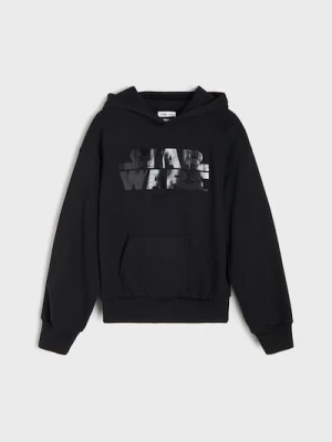 Sinsay - Bluza z błyszczącym silikonowym nadrukiem Star Wars - czarny
