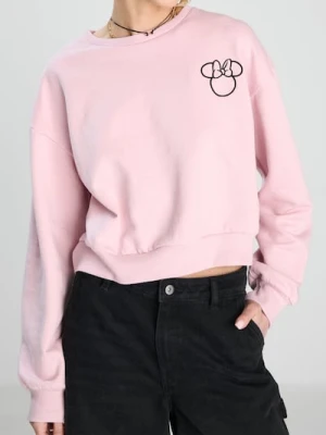 Sinsay - Bluza z długim rękawem Minnie Mouse - różowy