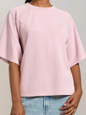 Zdjęcie produktu Sinsay - Bluza z domieszką wiskozy - różowy