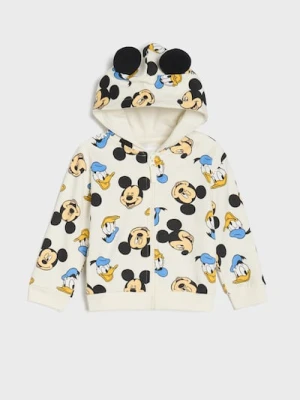 Sinsay - Bluza z elementami 3D Mickey Mouse - kremowy
