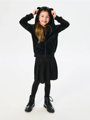 Sinsay - Bluza z elementami 3D na zamek - czarny