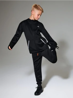 Sinsay - Bluza z kapturem Active - czarny