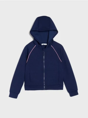 Sinsay - Bluza z kapturem Active - granatowy