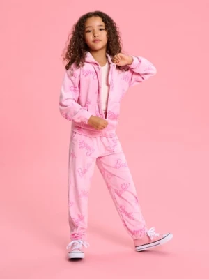 Sinsay - Bluza z kapturem Barbie - różowy