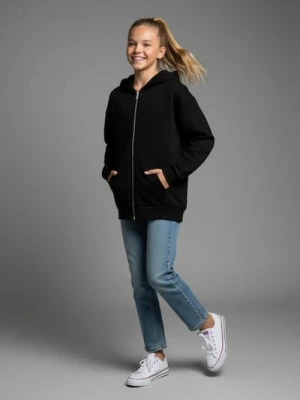 Sinsay - Bluza z kapturem basic - czarny