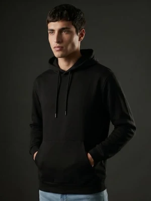 Sinsay - Bluza z kapturem basic - czarny