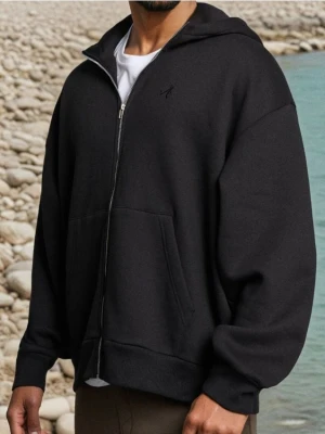 Sinsay - Bluza z kapturem basic - szary