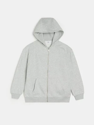 Sinsay - Bluza z kapturem basic - szary