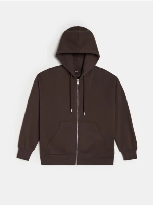 Sinsay - Bluza z kapturem - brązowy