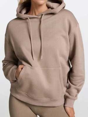 Sinsay - Bluza z kapturem - brązowy