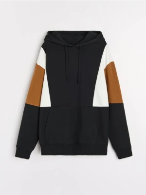 Sinsay - Bluza z kapturem - czarny
