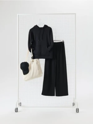 Sinsay - Bluza z kapturem - czarny