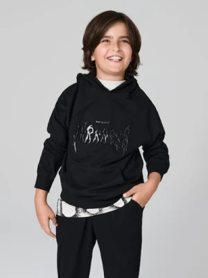 Sinsay - Bluza z kapturem - czarny