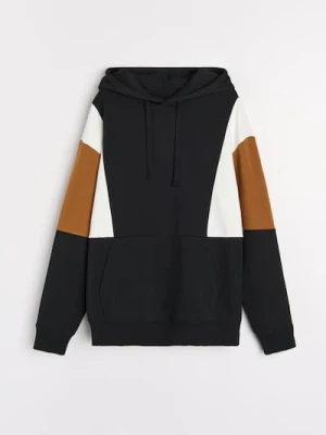 Sinsay - Bluza z kapturem - czarny