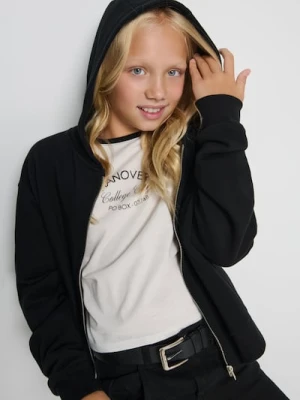 Sinsay - Bluza z kapturem - czarny