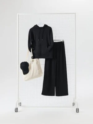 Sinsay - Bluza z kapturem - czarny