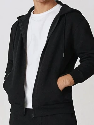 Sinsay - Bluza z kapturem - czarny