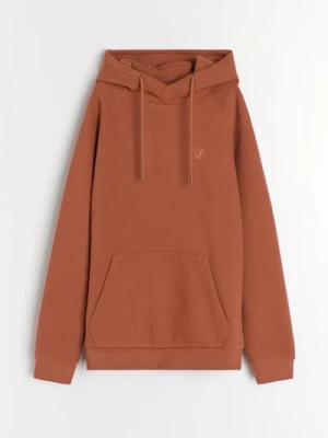 Sinsay - Bluza z kapturem - czerwony