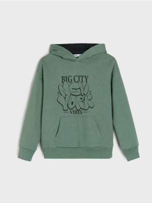 Sinsay - Bluza z kapturem - green spruce