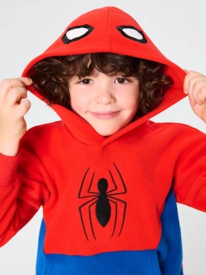 Sinsay - Bluza z kapturem i haftowanym printem Spider-Man - czerwony