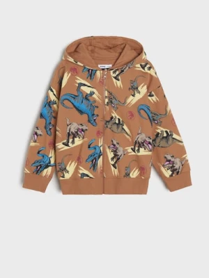 Sinsay - Bluza z kapturem Jurassic World - beżowy
