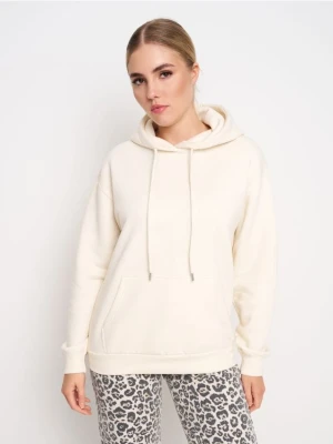 Sinsay - Bluza z kapturem - kremowy