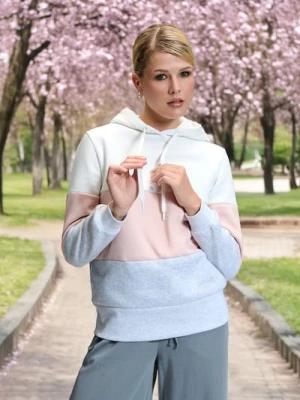 Sinsay - Bluza z kapturem - kremowy