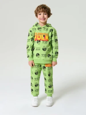 Sinsay - Bluza z kapturem Marvel - zielony