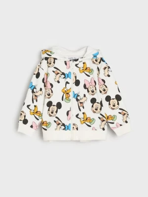 Sinsay - Bluza z kapturem Mickey Mouse - kremowy