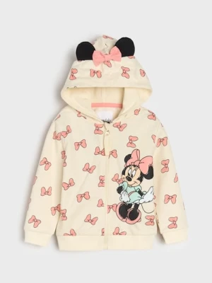 Sinsay - Bluza z kapturem Minnie Mouse - kremowy