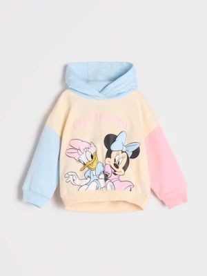 Sinsay - Bluza z kapturem Myszka Minnnie - kremowy