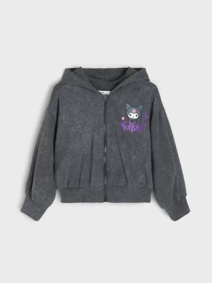 Sinsay - Bluza z kapturem na zamek Kuromi - czarny