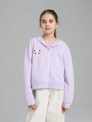 Sinsay - Bluza z kapturem na zamek Pokémon - fioletowy