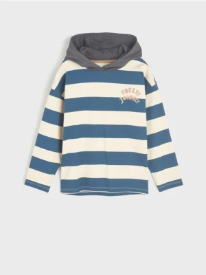 Sinsay - Bluza z kapturem - niebieski
