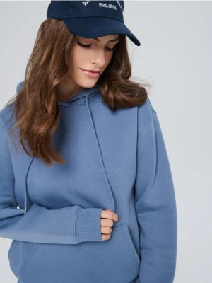 Sinsay - Bluza z kapturem - niebieski
