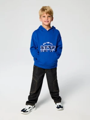 Sinsay - Bluza z kapturem - niebieski