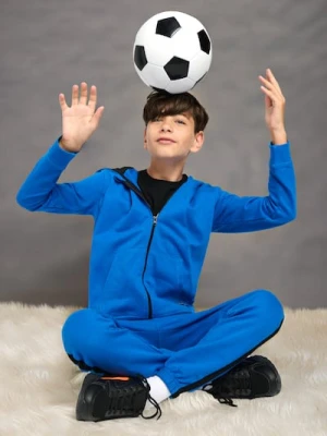 Sinsay - Bluza z kapturem - niebieski