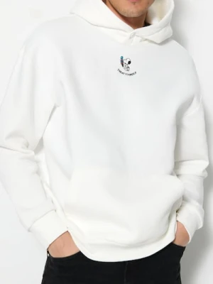 Sinsay - Bluza z kapturem Peanuts - kremowy