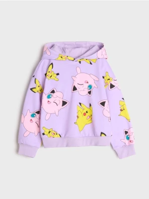 Sinsay - Bluza z kapturem Pokémon - fioletowy