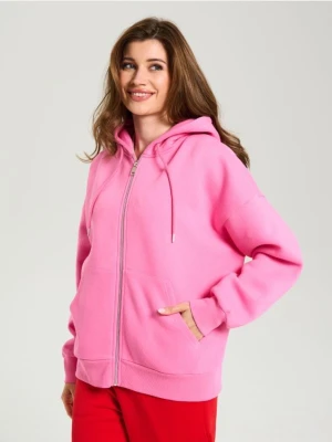 Sinsay - Bluza z kapturem - różowy