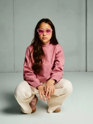 Sinsay - Bluza z kapturem - różowy