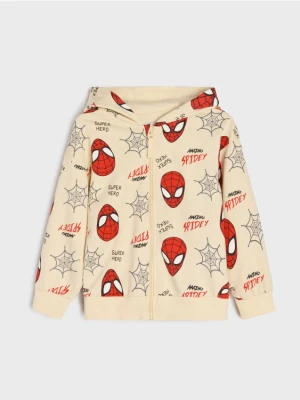 Sinsay - Bluza z kapturem Spider-Man - beżowy
