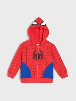 Sinsay - Bluza z kapturem Spider-Man - czerwony