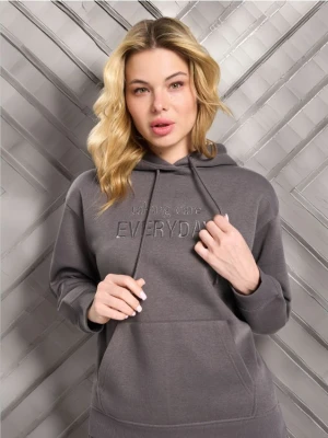 Sinsay - Bluza z kapturem - szary