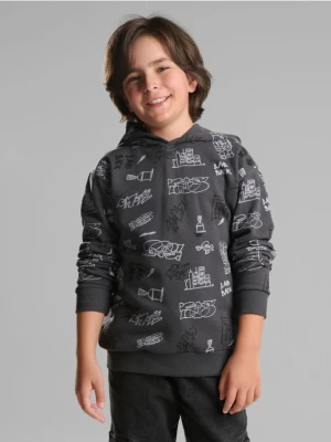 Sinsay - Bluza z kapturem - szary